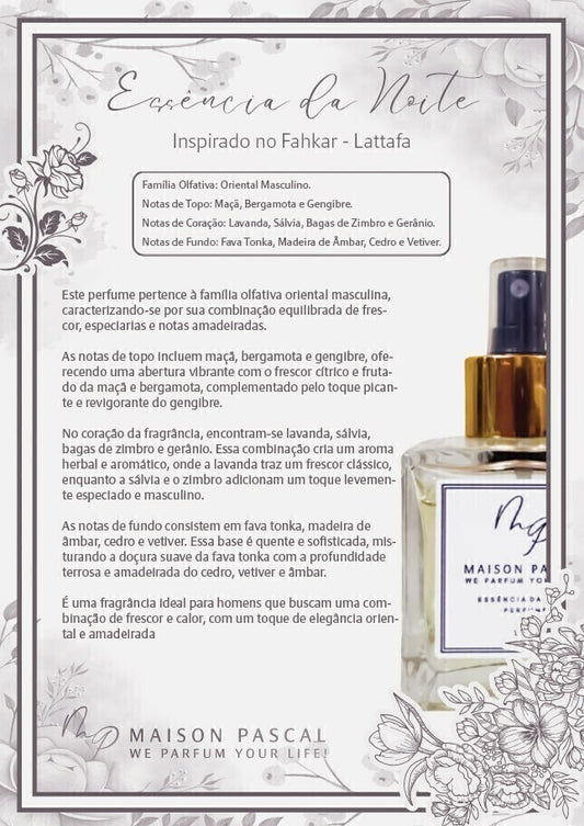 Perfume de Nicho - Essência da Noite 100ml