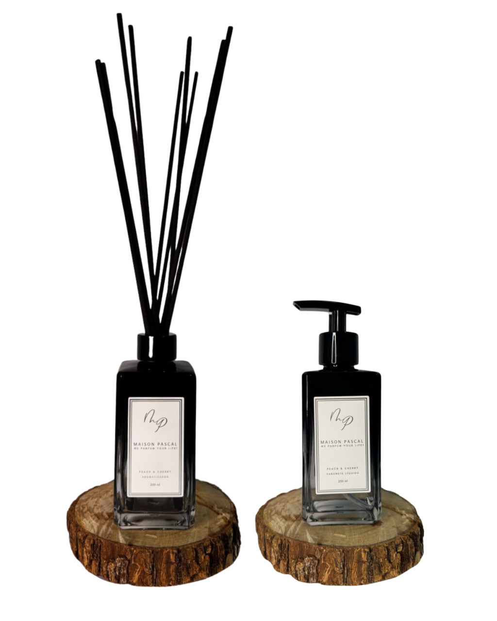Kit Aromatizador e Sabonete Liquido - Peach and Cherry