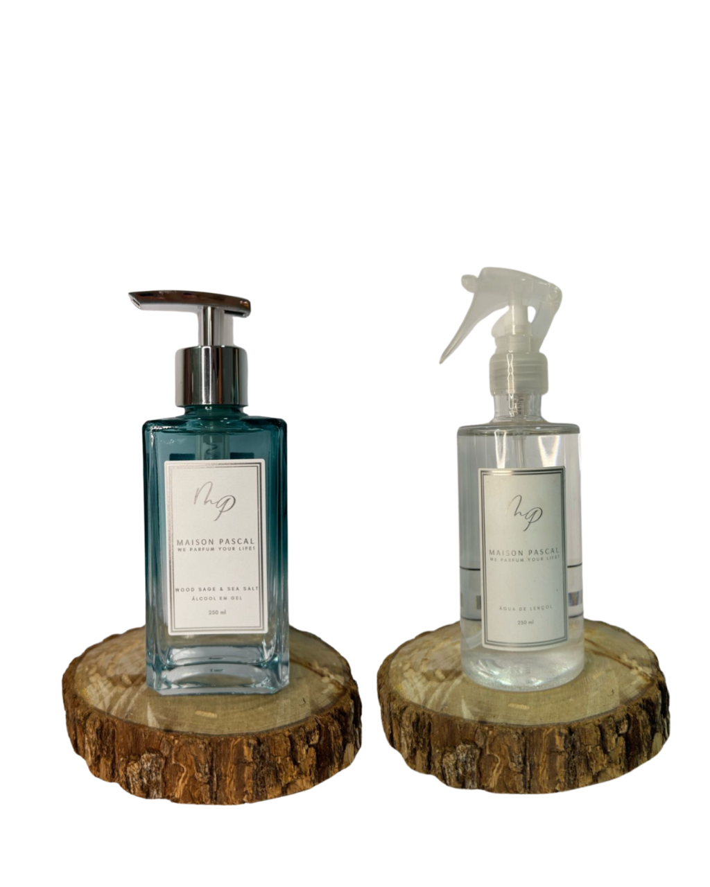 Kit Alcool Gel e Água de Lençol - Wood Sage & Sea Salt