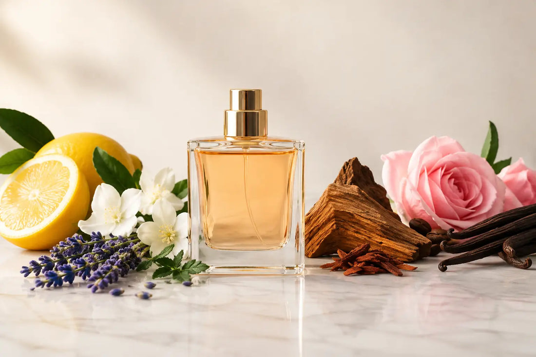 Guia de famílias olfativas para escolher aromas