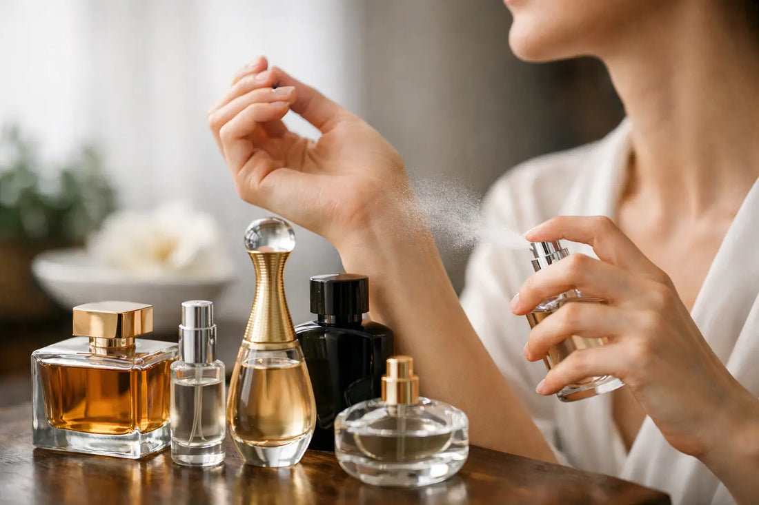 Guia de concentração de fragrâncias na pele