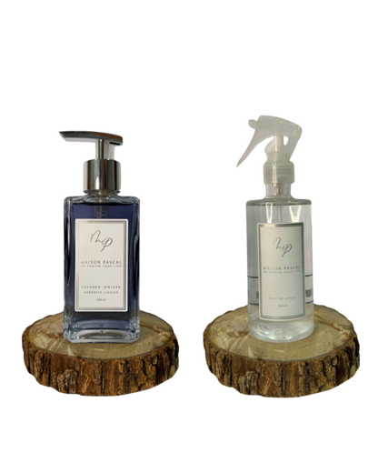 Kit Sabonete Líquido e Água de Lençol - Lavanda Inglesa