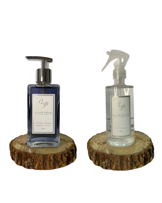 Kit Sabonete Líquido e Água de Lençol - Lavanda Inglesa