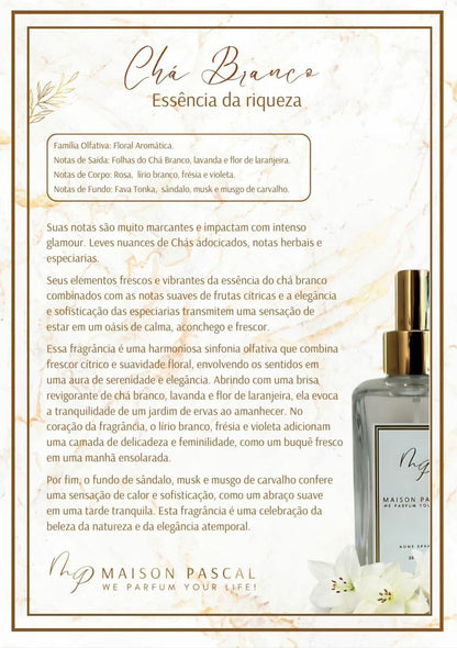 Kit Aromatizador e Home Spray - Chá Branco