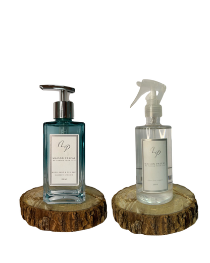 Kit Sabonete Líquido e Água de Lençol - Wood Sage & Sea Salt