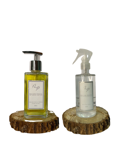 Kit Alcool Gel e Água de Lençol - English Pear & Freesia