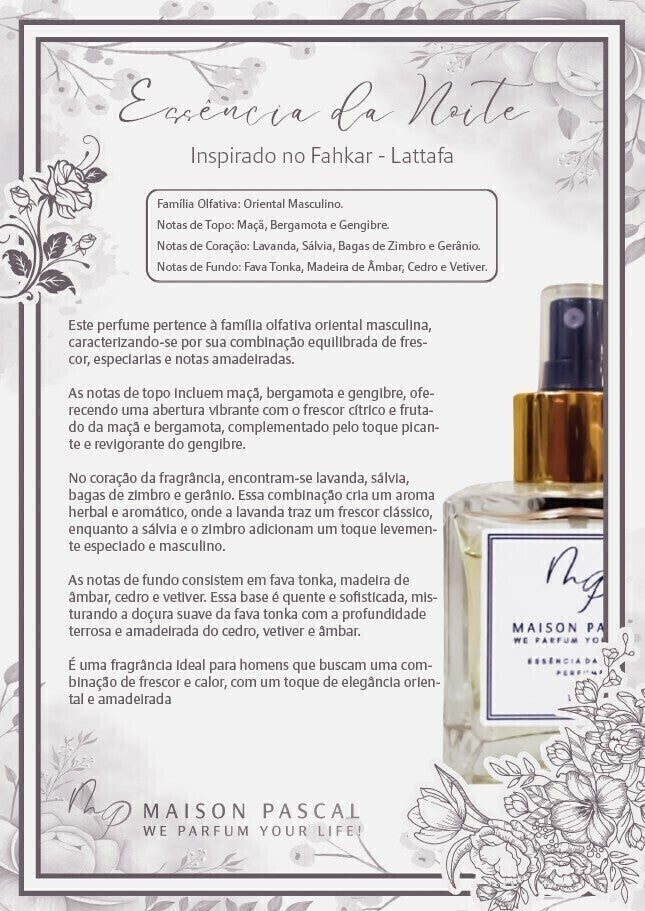 Perfume de Nicho - Essência da Noite 100ml – Maison Pascal