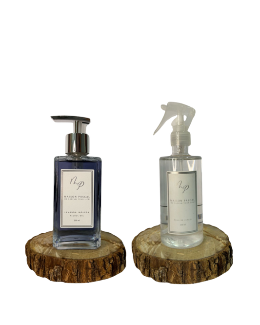 Kit Alcool Gel e Água de Lençol - Lavanda Inglesa