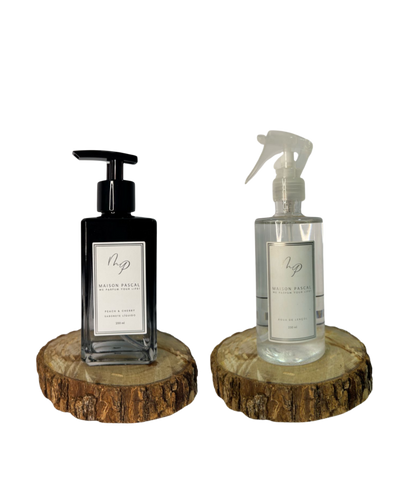 Kit Sabonete Líquido e Água de Lençol - Peach and Cherry