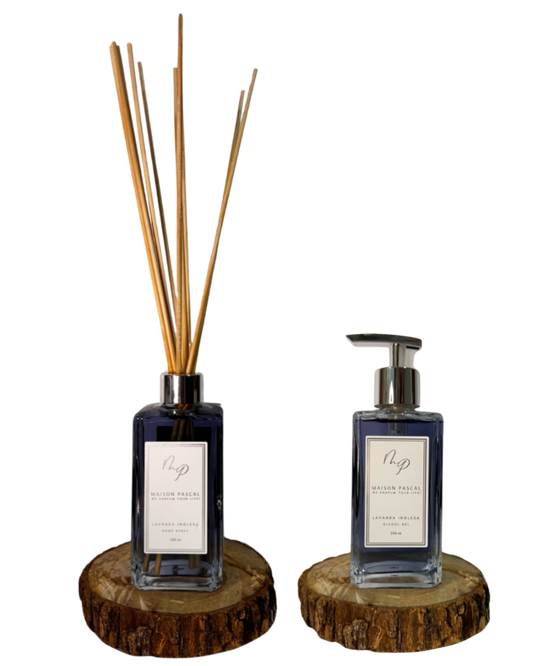 Kit Aromatizador e Alcool Gel - Lavanda Inglesa