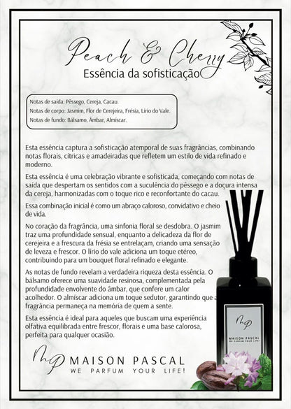 Kit Home Spray e Sabonete Líquido - Peach and Cherry