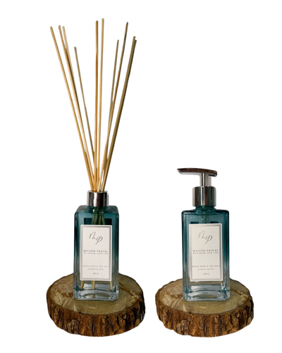 Kit Aromatizador e Alcool Gel - Wood Sage & Sea Salt