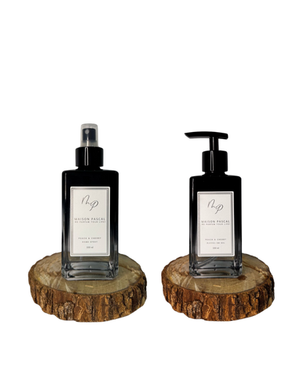 Kit Home Spray e Álcool Gel - Peach and Cherry