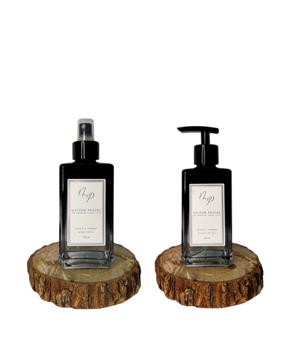 Kit Home Spray e Álcool Gel - Peach and Cherry