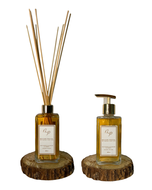 Kit Aromatizador e Alcool Gel - Nectarine Blossom & Honey